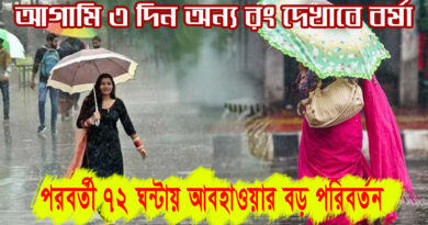 IMD weather Update: রাত থেকেই রাজ্যে ভারী বৃষ্টি, জেনে নিন আবহাওয়ার পূর্বাভাস!