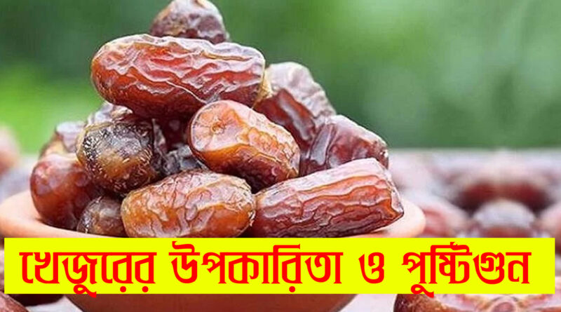 খেজুরের উপকারিতা এবং পুষ্টিগুণ | Benefits of Dates (Khejur) in Bengali